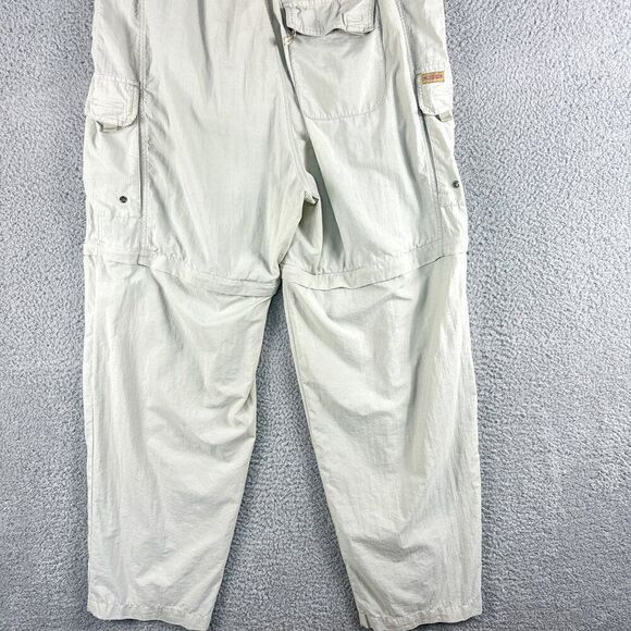 Redington Convertible Pants Mens 38 Tan Fishing Cargo Nylon Mesh‎ Lined Outdoor - Picture 7 of 15